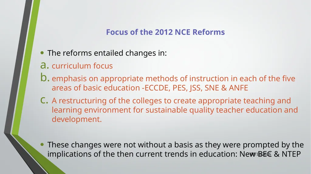 Dual Mandate: New Directions in Curriculum - slide 11 of 47
