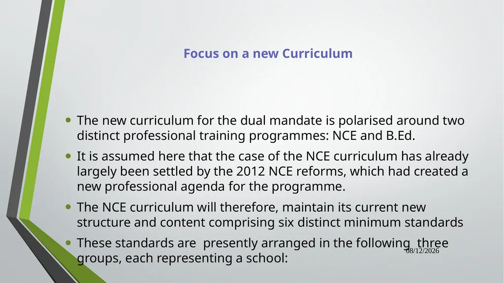 Dual Mandate: New Directions in Curriculum - slide 23 of 47