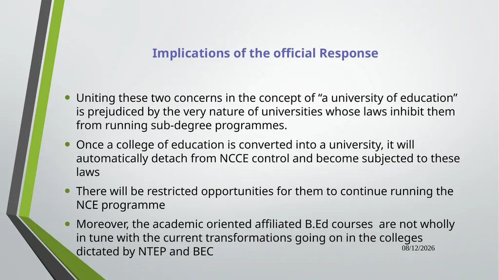 Dual Mandate: New Directions in Curriculum - slide 16 of 47