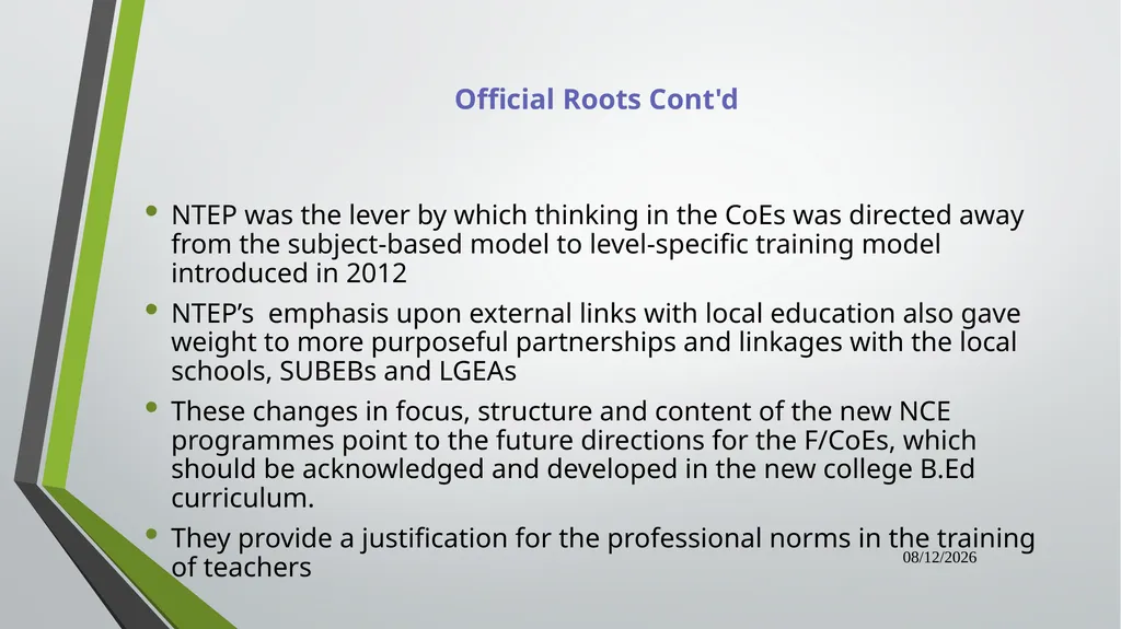 Dual Mandate: New Directions in Curriculum - slide 13 of 47