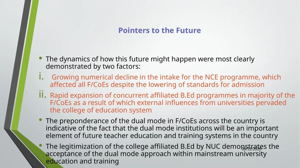 Dual Mandate: New Directions in Curriculum - slide 14 of 47