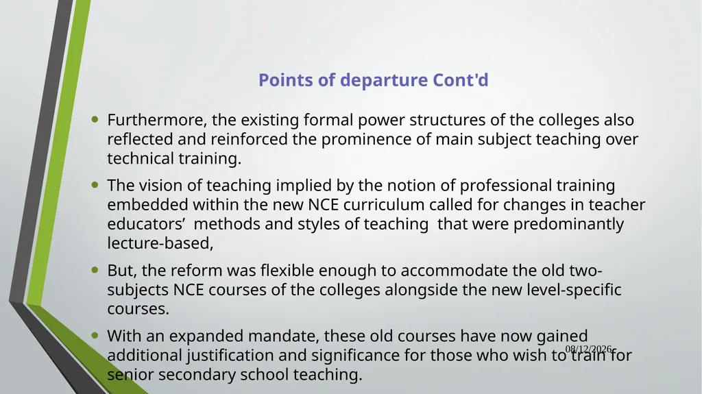 Dual Mandate: New Directions in Curriculum - slide 21 of 47