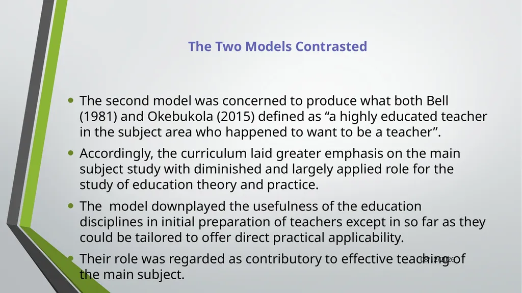 Dual Mandate: New Directions in Curriculum - slide 34 of 47