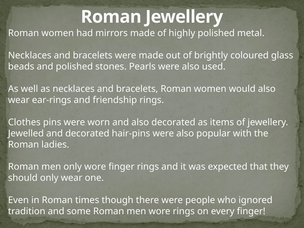 Jewellery tells a story about where the material - slide 2 of 6