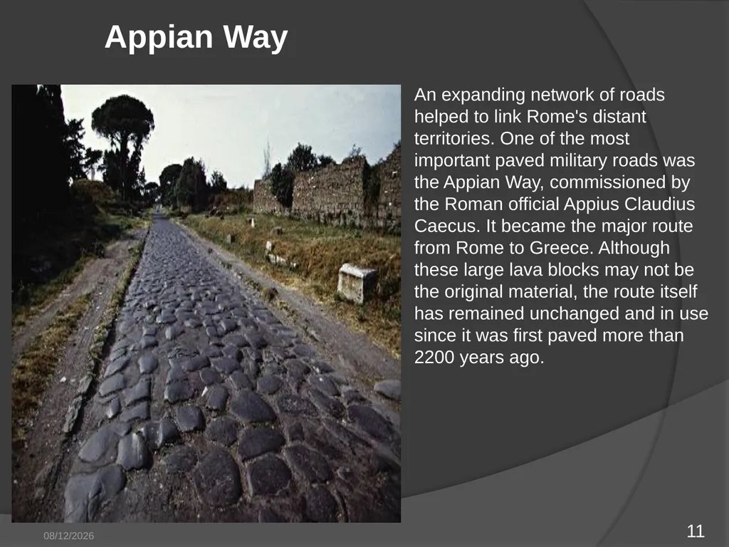 ROMAN CIVILIZATION Presented by, GROUP 11 ANCIENT - slide 11 of 29