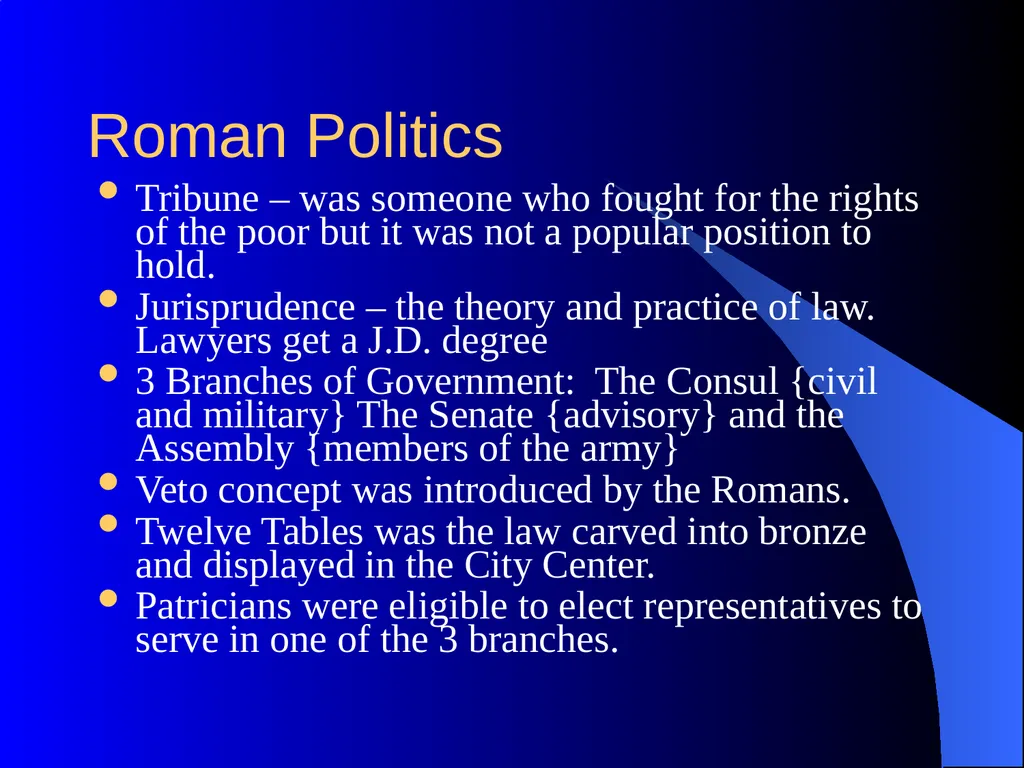 Roman Contributions Mr. Clutter Librarian Villegas - slide 13 of 16