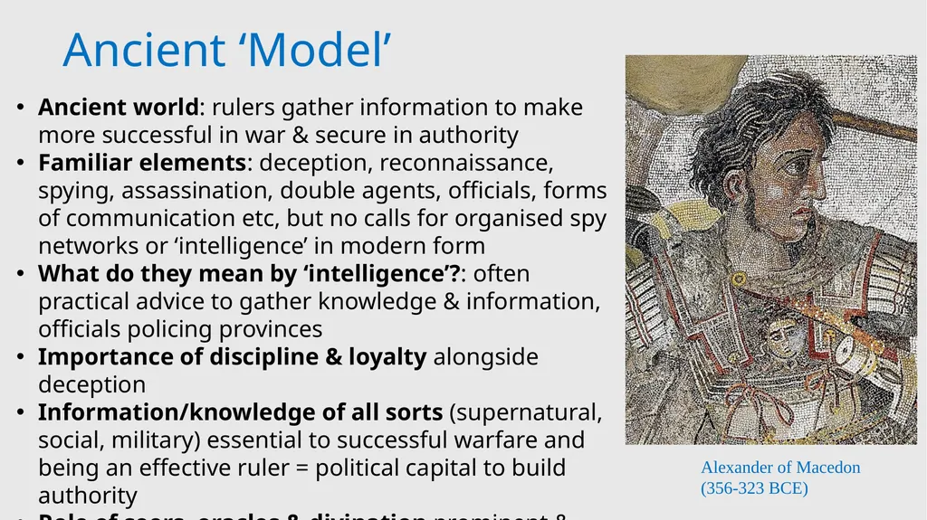 Espionage and Intelligence in the Ancient World - slide 6 of 9