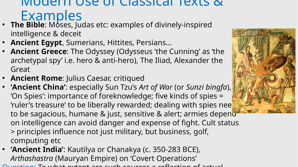 Espionage and Intelligence in the Ancient World - slide 5 of 9