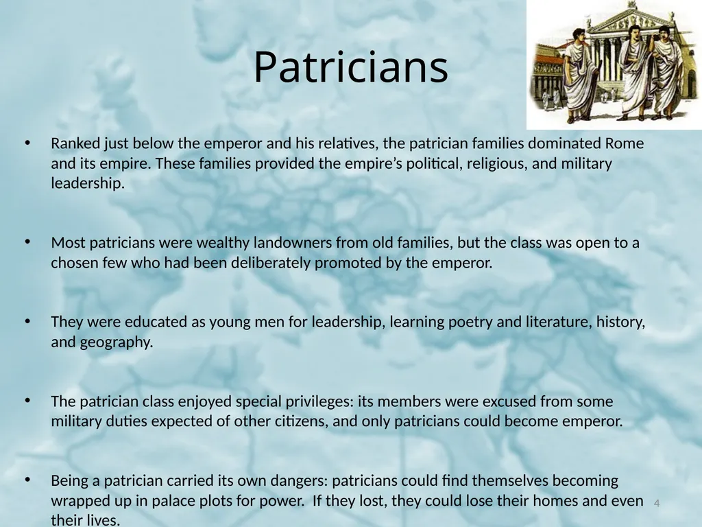 Social Hierarchy in the Roman Empire Emperors, - slide 4 of 31