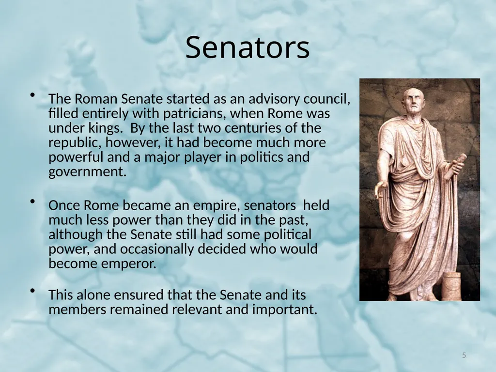 Social Hierarchy in the Roman Empire Emperors, - slide 5 of 31