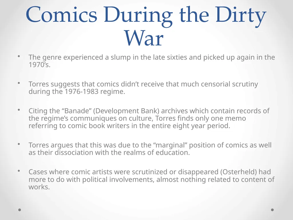 Comics in Argentina Historietas e historia - slide 7 of 16