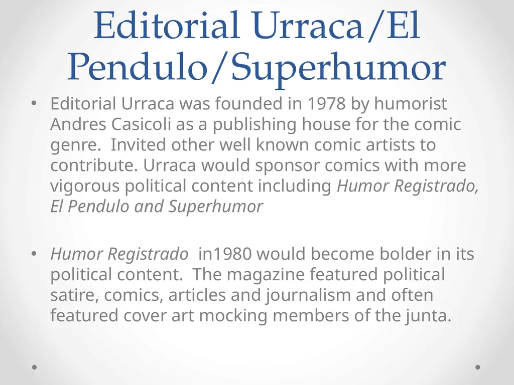 Comics in Argentina Historietas e historia - slide 14 of 16
