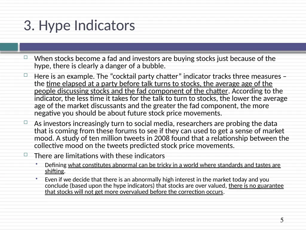 Market Timing Approaches: Non-financial & - slide 5 of 12