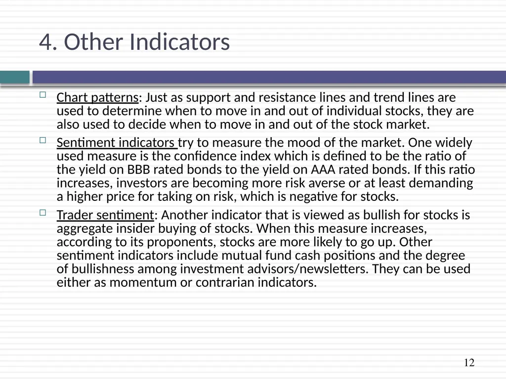 Market Timing Approaches: Non-financial & - slide 12 of 12
