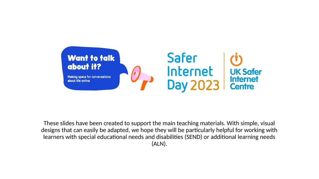 These slides have been created to support the main - slide 1 of 13