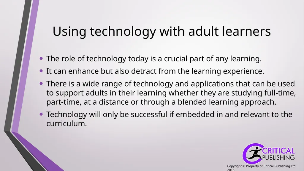 Teaching and Supporting Adult Learners Jackie - slide 11 of 15