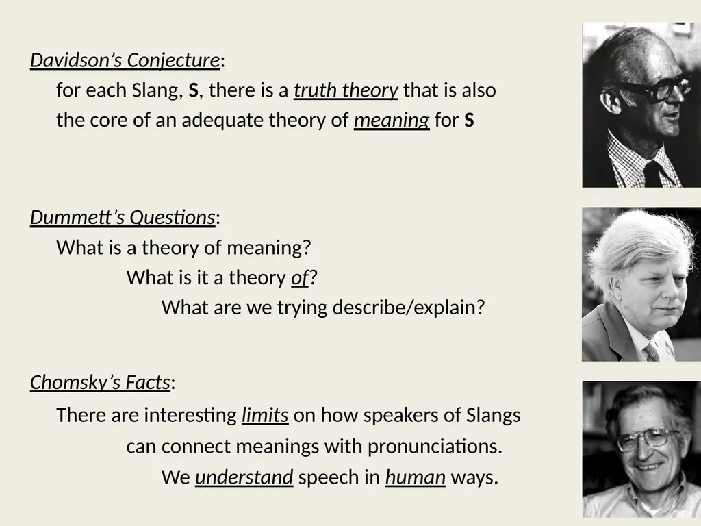 Fostering Liars Paul M. Pietroski Rutgers - slide 4 of 44