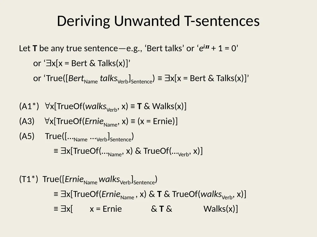 Fostering Liars Paul M. Pietroski Rutgers - slide 12 of 44