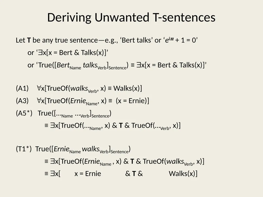 Fostering Liars Paul M. Pietroski Rutgers - slide 14 of 44