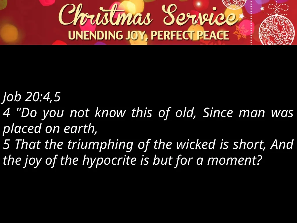 Luke 2:1-14 Two Great Commodities : Joy and Peace - slide 5 of 38