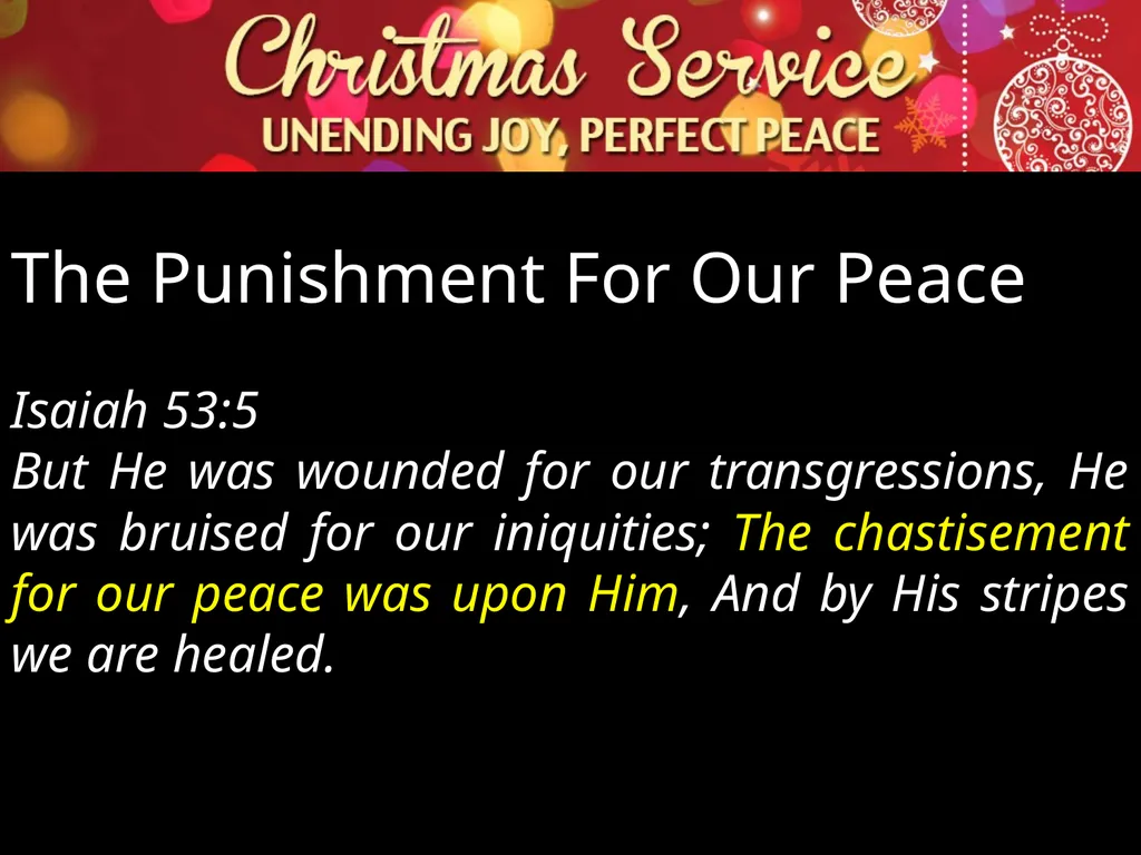 Luke 2:1-14 Two Great Commodities : Joy and Peace - slide 18 of 38