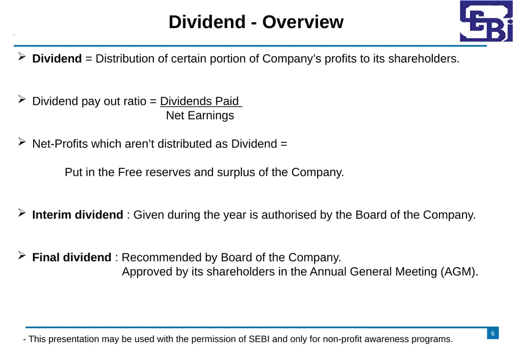 Corporate Actions [Bonus, Stock Split and - slide 6 of 16
