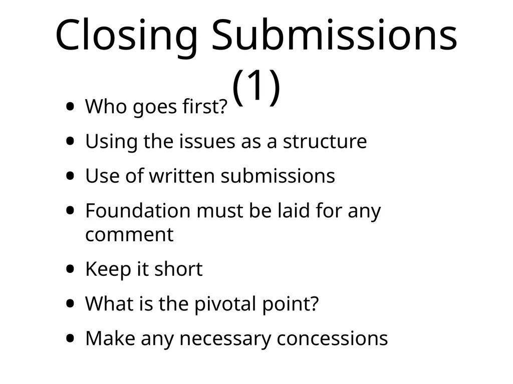 Employment Tribunal Advocacy Presented by John - slide 14 of 17