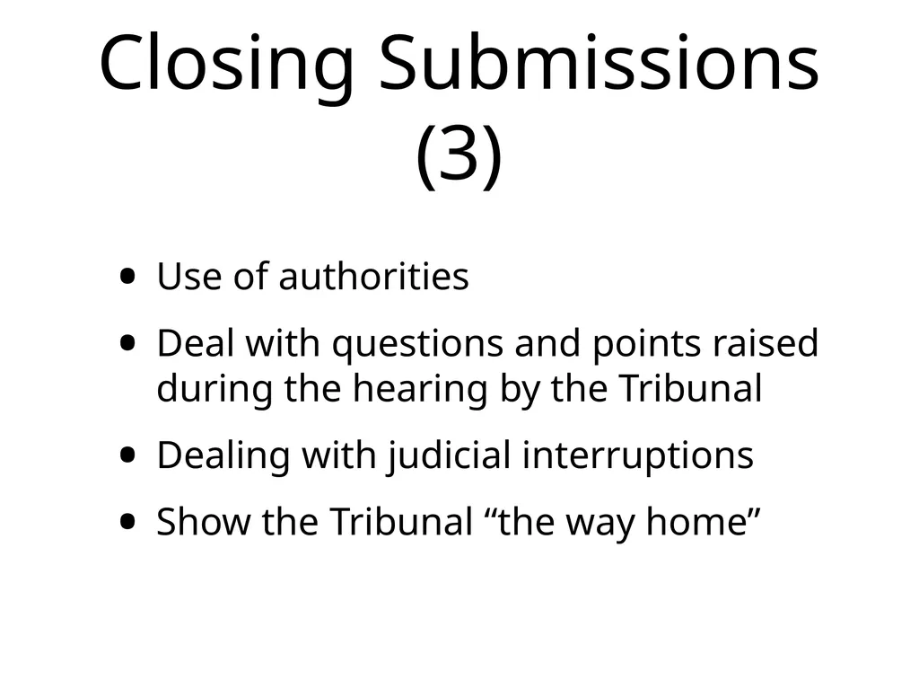 Employment Tribunal Advocacy Presented by John - slide 16 of 17