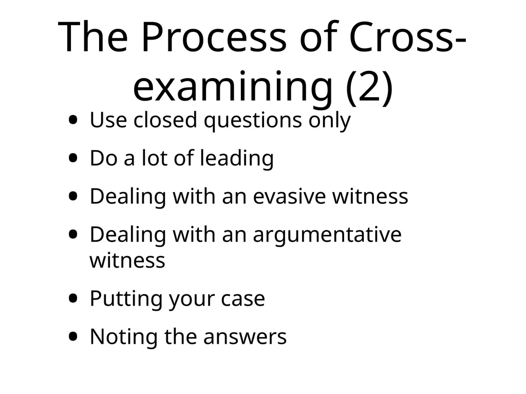 Employment Tribunal Advocacy Presented by John - slide 11 of 17