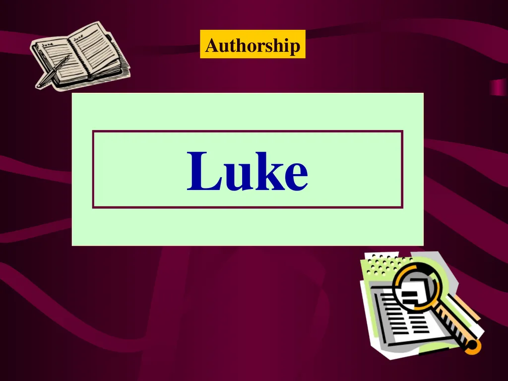 Luke Adapted from a 2006 Class Presentation by - slide 4 of 25
