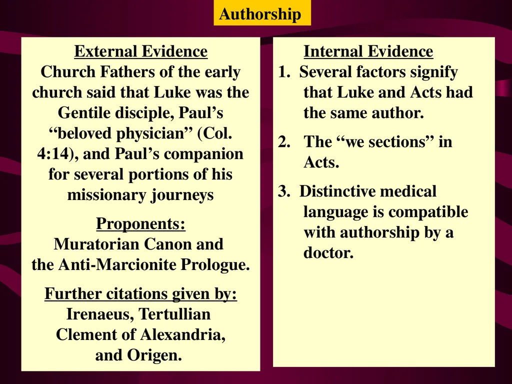 Luke Adapted from a 2006 Class Presentation by - slide 5 of 25