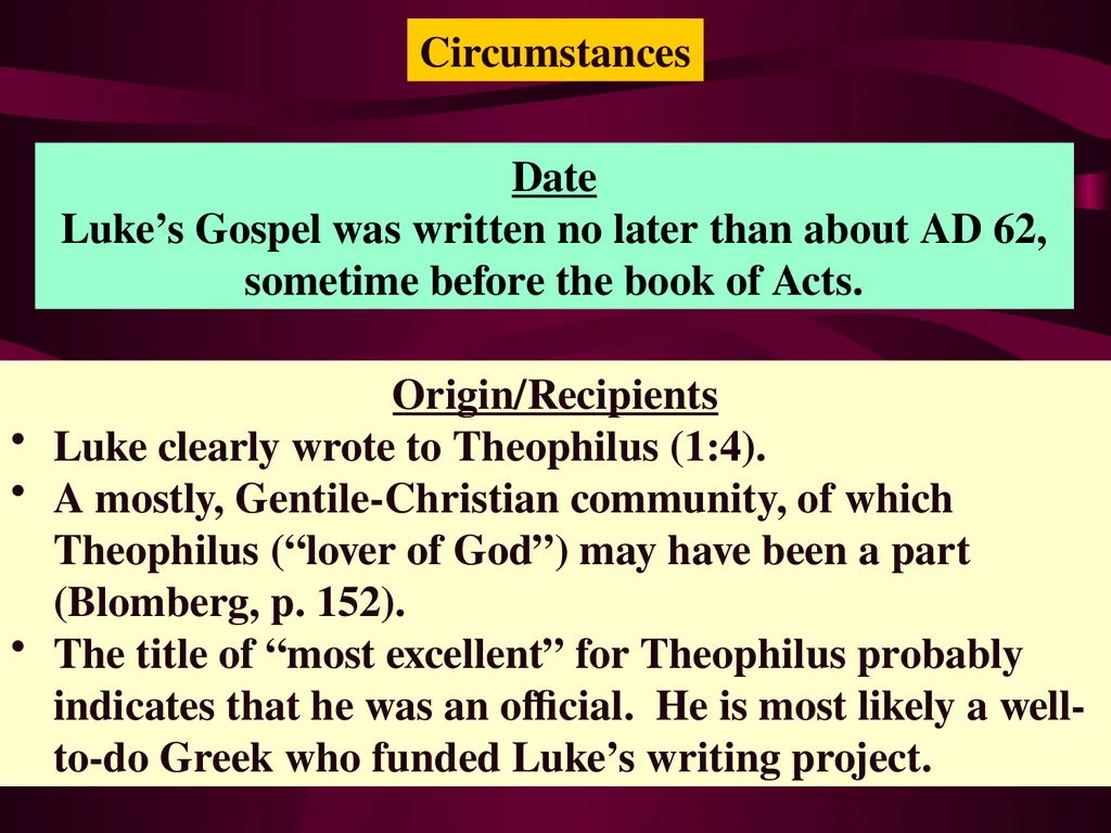 Luke Adapted from a 2006 Class Presentation by - slide 6 of 25
