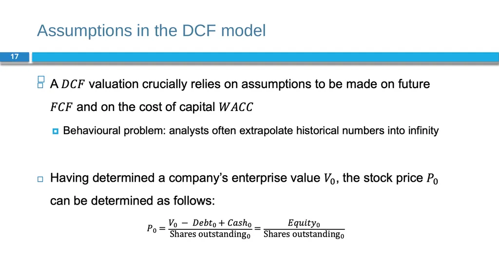 Corporate Finance for Long-Term Value Chapter 9: - slide 17 of 31