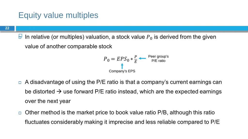 Corporate Finance for Long-Term Value Chapter 9: - slide 22 of 31