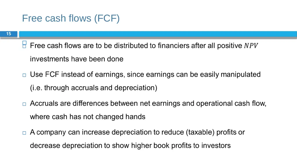 Corporate Finance for Long-Term Value Chapter 9: - slide 15 of 31