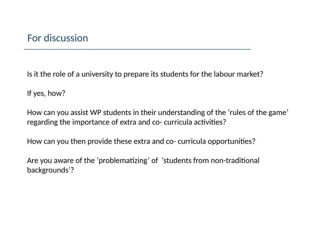 Re-addressing transitions to inequality N M Speirs - slide 17 of 17