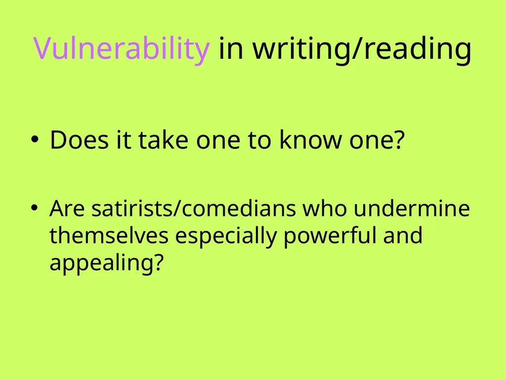 The Vulnerable Body Stuffed bellies and bad taste: - slide 3 of 13