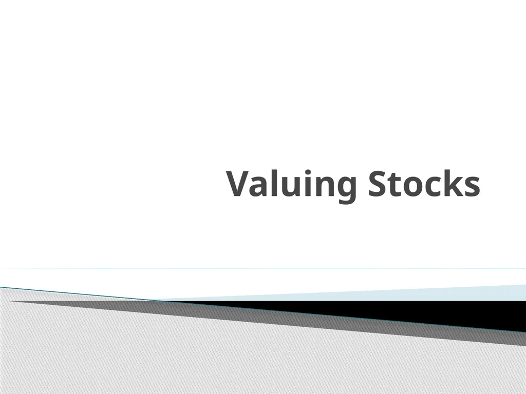 Valuing Stocks 3M is expected to pay paid