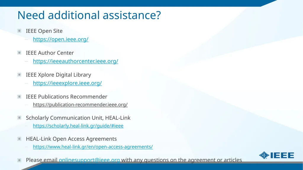 Guide for IEEE Authors in Greece Navigating the - slide 17 of 17