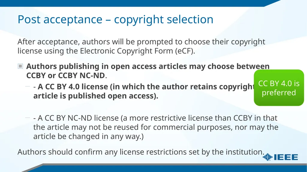 Guide for IEEE Authors in Greece Navigating the - slide 12 of 17