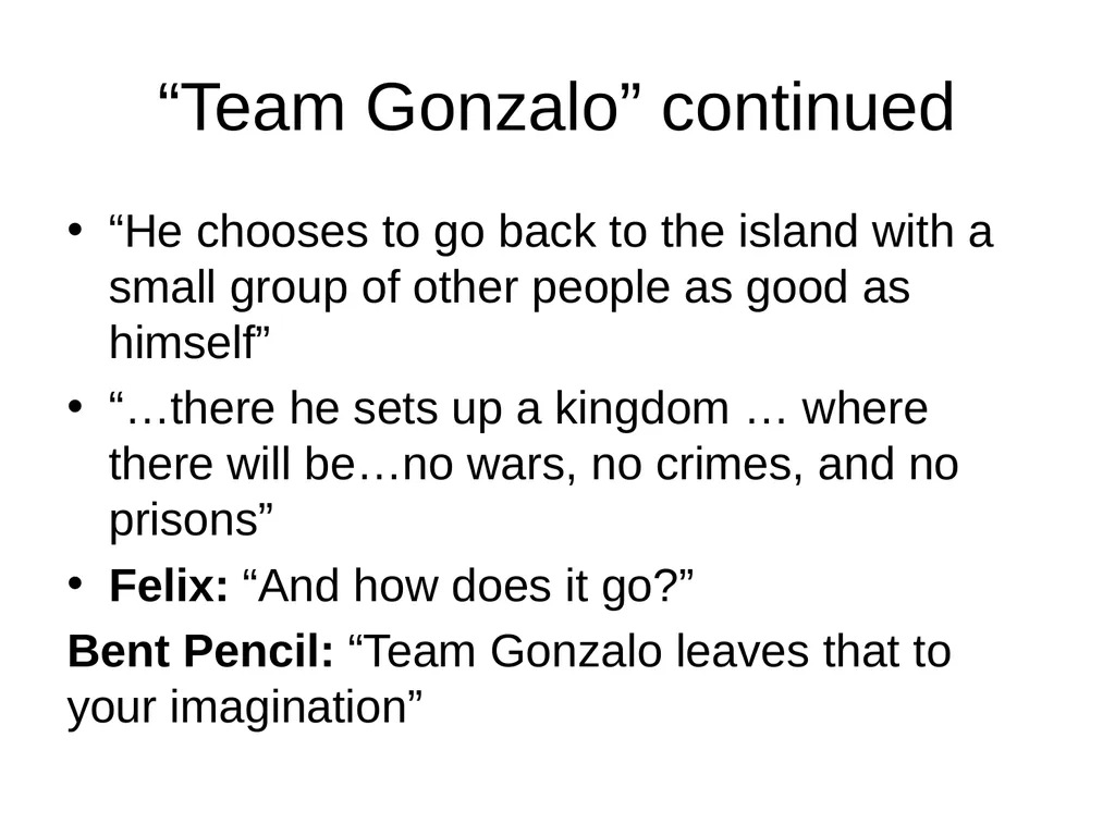Hag-Seed The death of the author “Team Gonzalo - slide 5 of 7