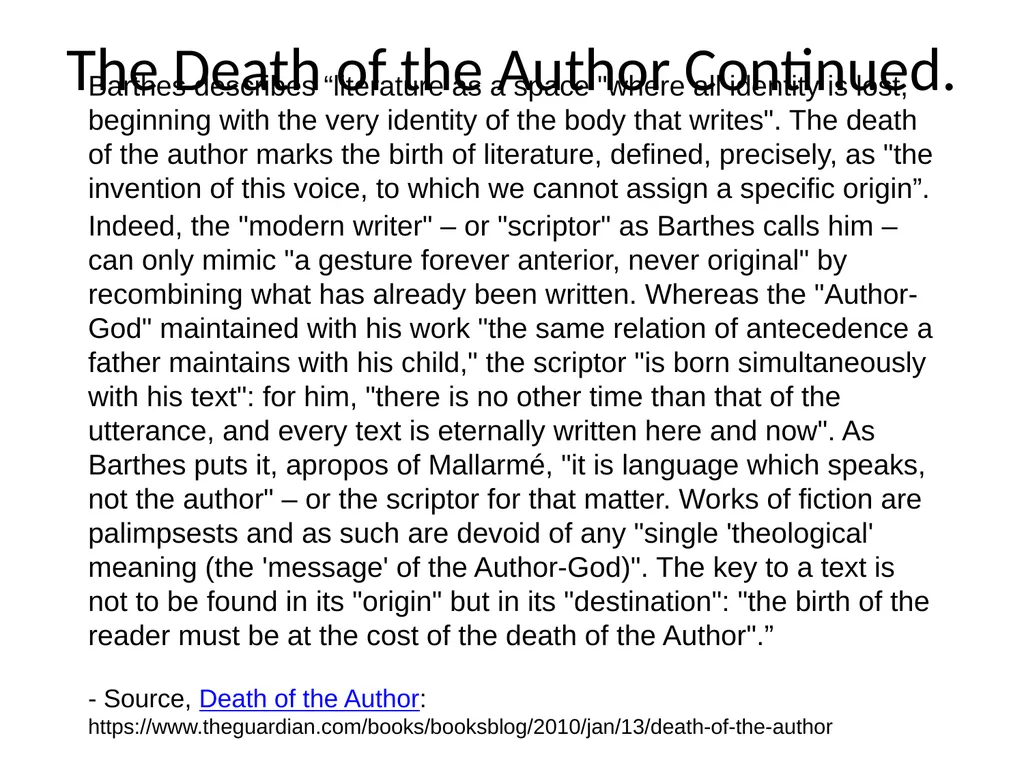Hag-Seed The death of the author “Team Gonzalo - slide 3 of 7
