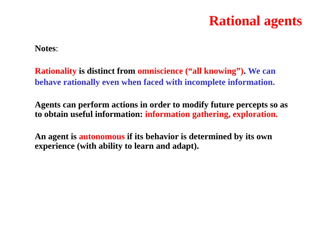 CS 4700: Foundations of Artificial Intelligence - slide 8 of 35