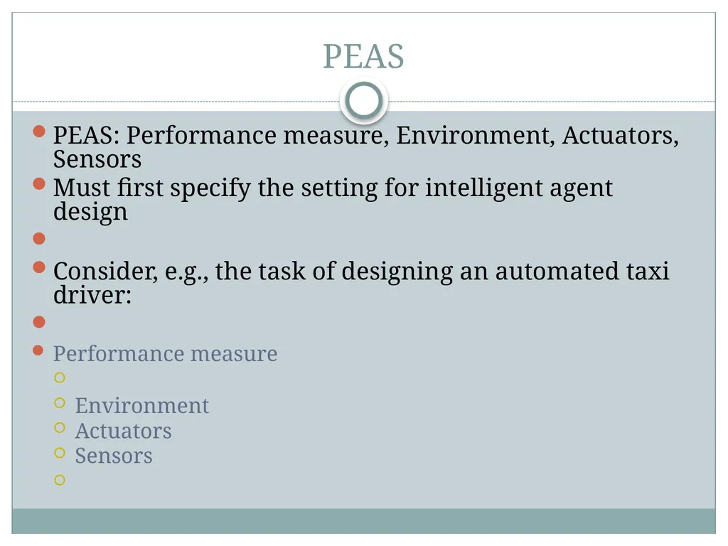 Chapter 2 Intelligent Agents Outline Agents and - slide 10 of 28