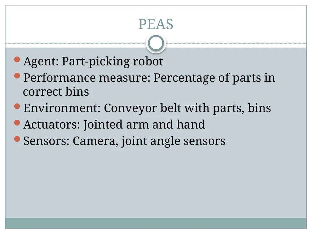 Chapter 2 Intelligent Agents Outline Agents and - slide 13 of 28