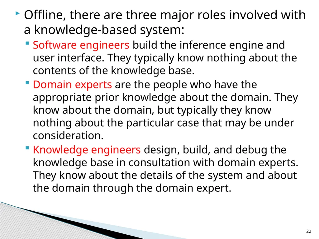 Agent Architectures and Hierarchical Control - slide 22 of 24