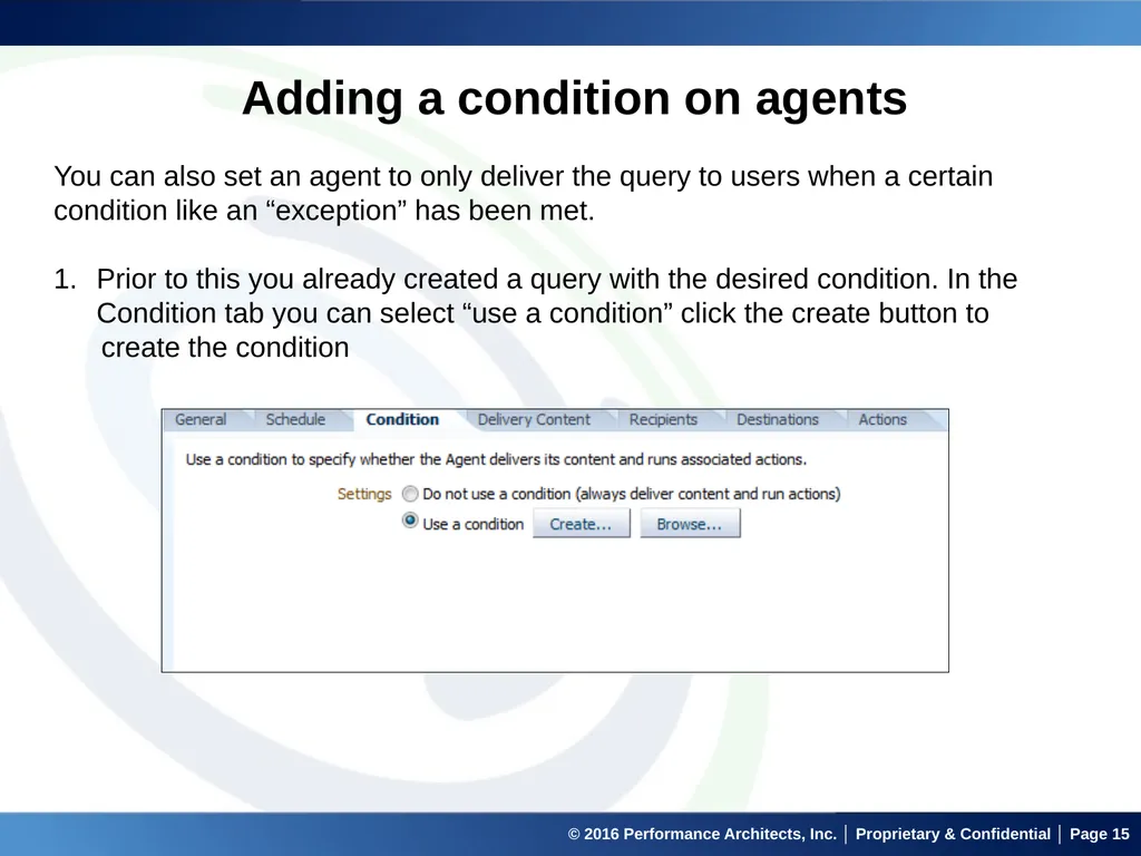 Agents in OBIEE September 22, 2016 © 2016 - slide 15 of 27