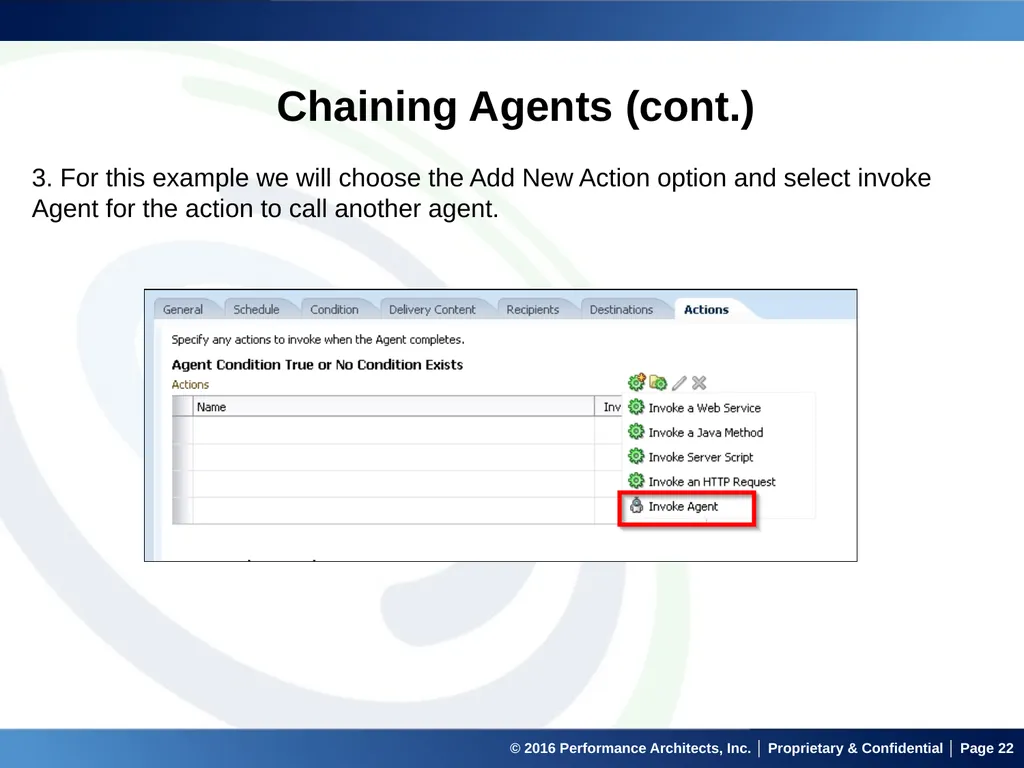 Agents in OBIEE September 22, 2016 © 2016 - slide 22 of 27