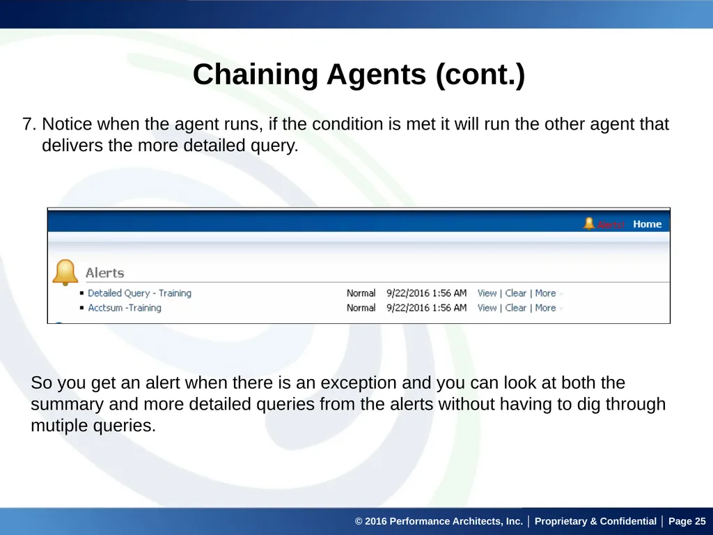 Agents in OBIEE September 22, 2016 © 2016 - slide 25 of 27