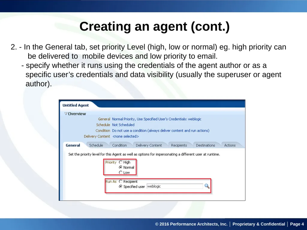 Agents in OBIEE September 22, 2016 © 2016 - slide 4 of 27